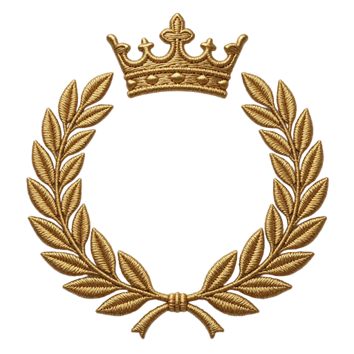 Goldenes Lorbeerkranz-Emblem der VIP-Stufe La Emperatriz im Casina Casino